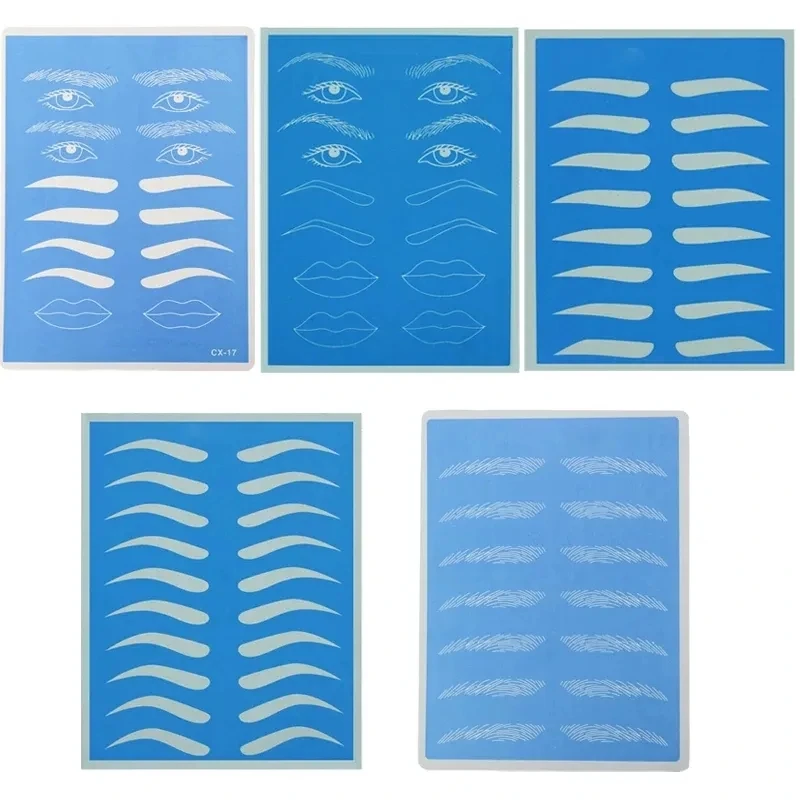 

1pcs Permanent Makeup 4D False Practice Skin Silicone Beauty Eyebrow Lips Face Tattoo Eyeliner Embroidery Training Skin