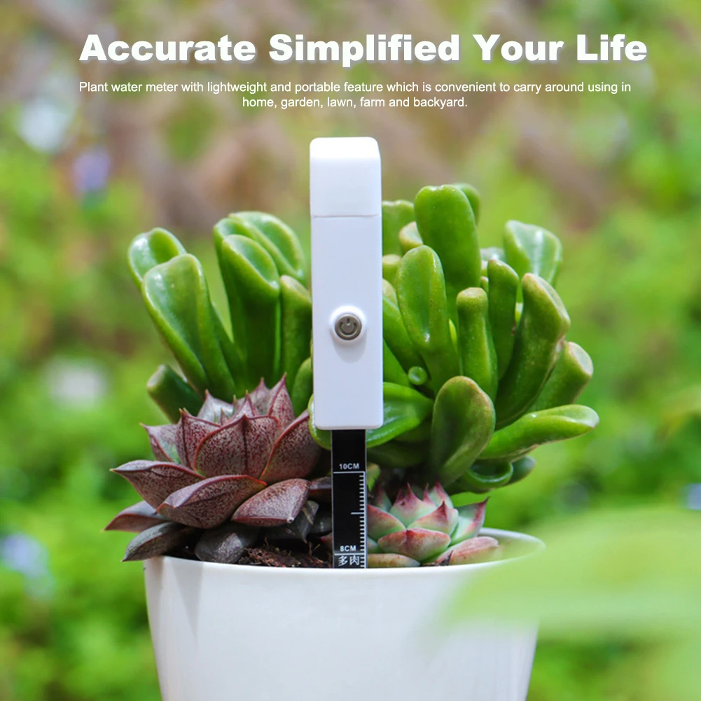 

Plants Soil Moisture Meter Humidity Sensor Flower Lawn Outdoor With Flashing Light Potted Reminder Portable Farm Detector Home