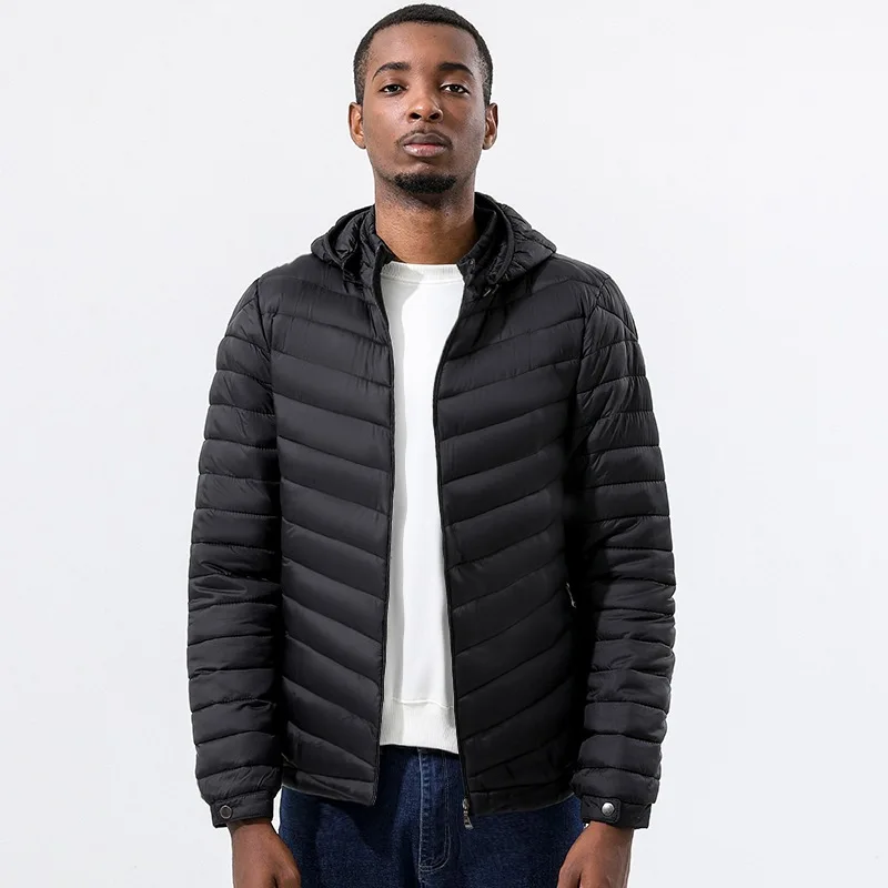 Men's Down Cotton Padded Jacket For Winter Short Coats Man 2022 Warm Clothes Padded Jumper Men Coat