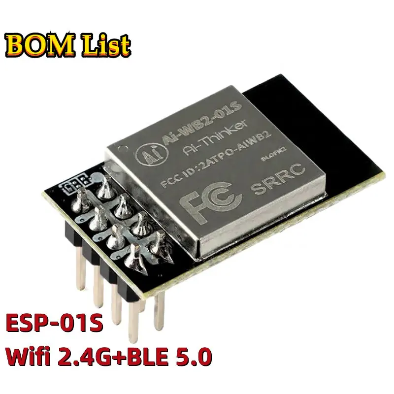 Ai-WB2-01S 2,4G WiFi + BLE 5,0 сетчатый модуль с последовательным портом, прозрачная передача, беспроводной чип BL602