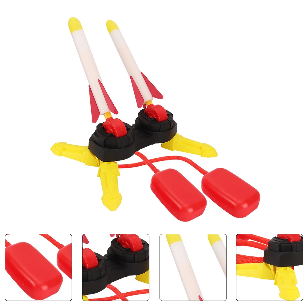 

1 Set Outdoor Rockets Launcher Catapult Playing Rockets Gift for Kids