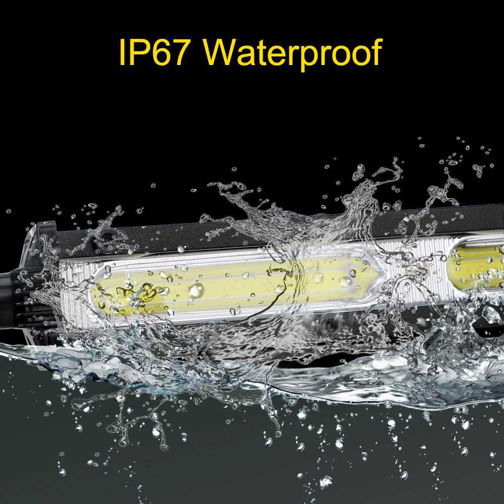 Супер Яркий Светодиодный Автомобильный Рабочий Фонарь 12 В 6500 К Однорядный Прямой