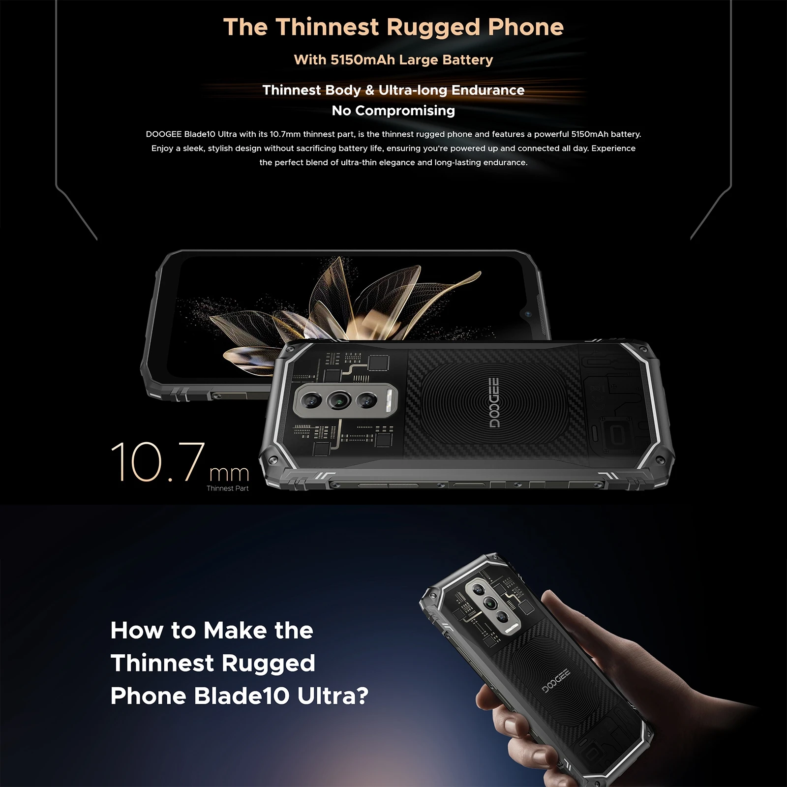 Смартфон DOOGEE Blade 10 8 + 256 ГБ 5150 мАч 6 56 дюйма Android 14