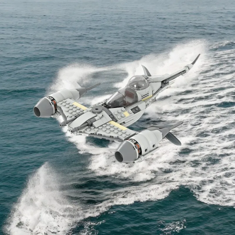 Набор для сборки модели космического воина MOC Midi Space Warrior N Starfighter Battle Galaxy SciFi, 348 деталей, конструктор DIY, большой набор для творчества, игрушка-подарок (art.: 3920dc15413e8) - 3920dc15413e8