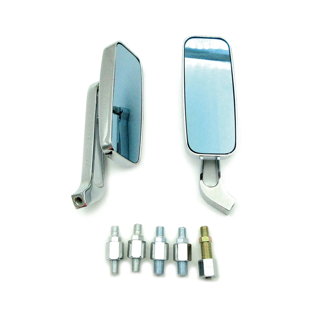 

Мотоциклетные зеркала заднего вида, 8/10 мм, хромированные/черные, для Harley Dyna Softail Sportster, мотоциклетные боковые зеркала заднего вида