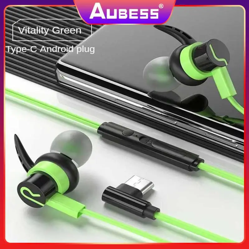 

In-ear Earphones Surround Sound Silver Game Headset Comfortable Stereo E-sports Headphones Office Accessories Music Earbuds 1.2m