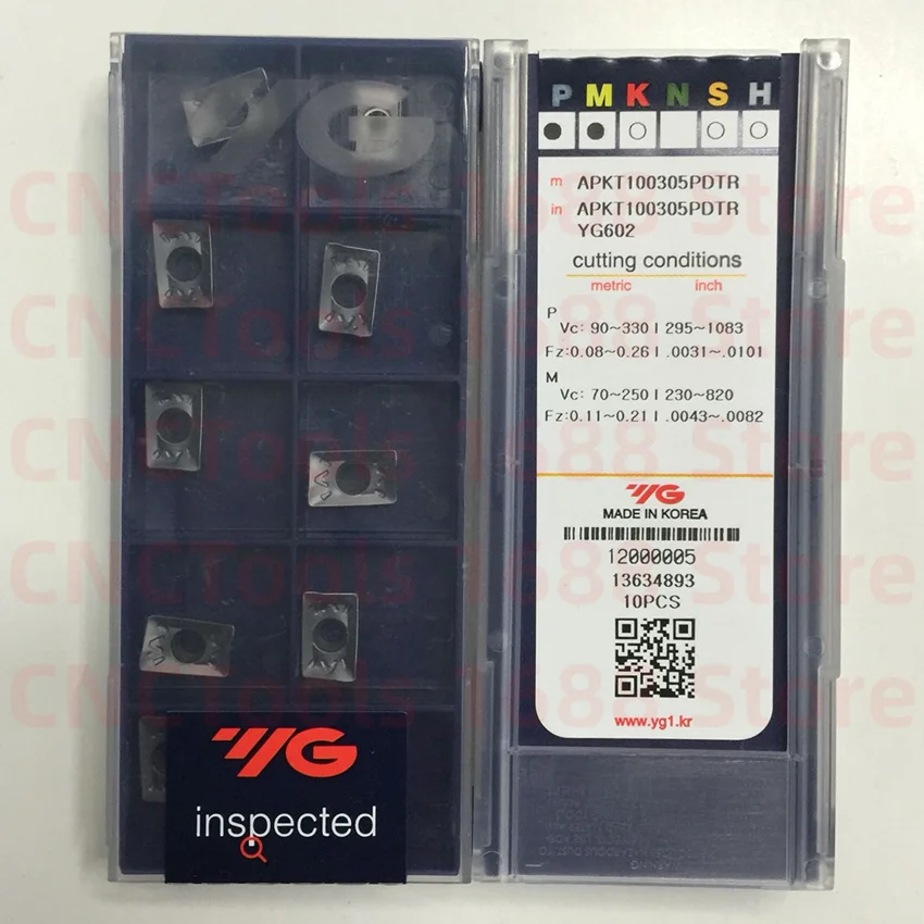 

APKT100305PDTR APKT100308PDTR APKT160404PDTR APKT160408PDTR YG602 APKT160412PDTR YG602 фрезерная карбидная вставка для APKT