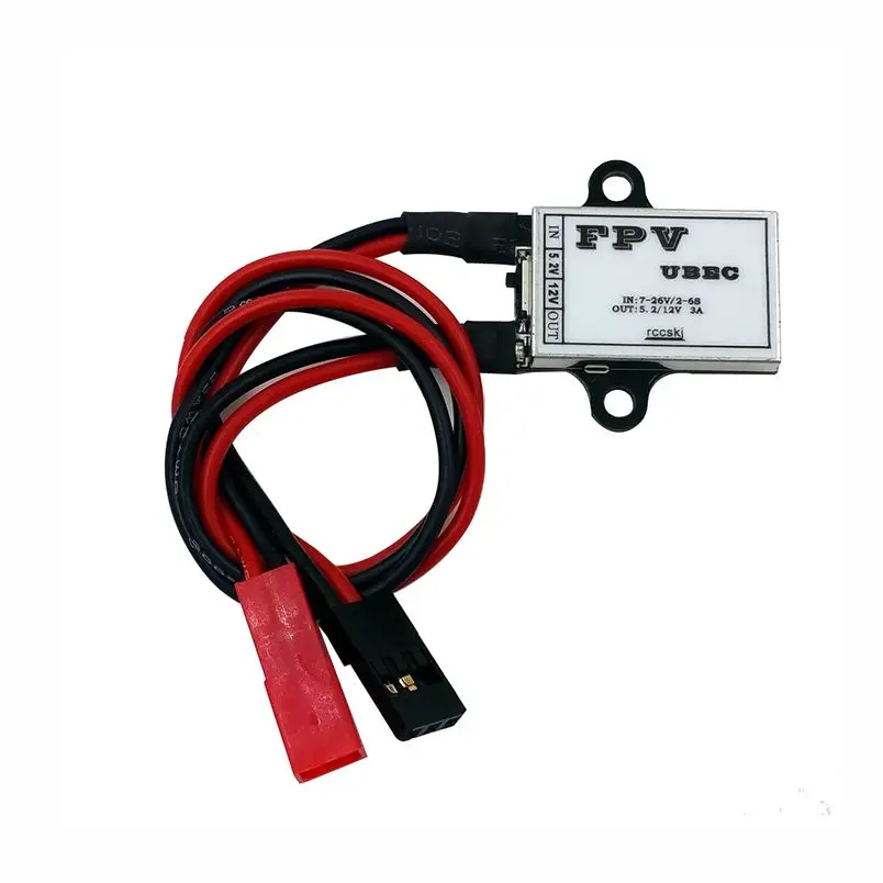 

FPV UBEC BEC 3A 5V/12V Step Down Power Supply Modul Lowest RF Noise BEC Full Shielding Antijamming Switching Regulator