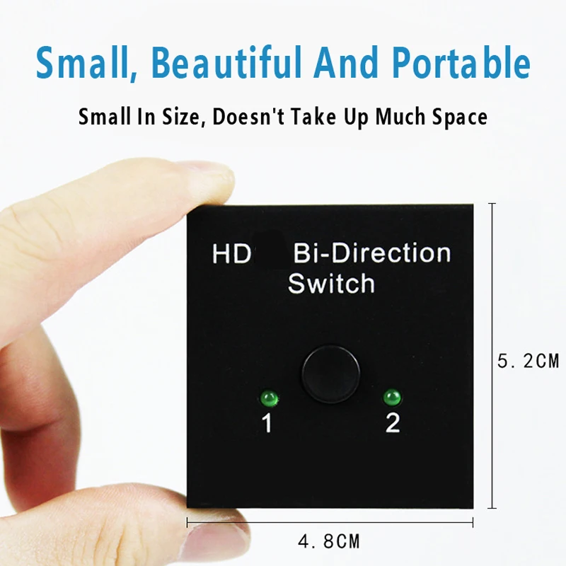 4K HDMI-совместимый переключатель с 2 портами двунаправленное руководство 2x1x2 адаптер Sup порты 4K FHD Ultra 1080P для проектора PS4/3 ТВ-приставки