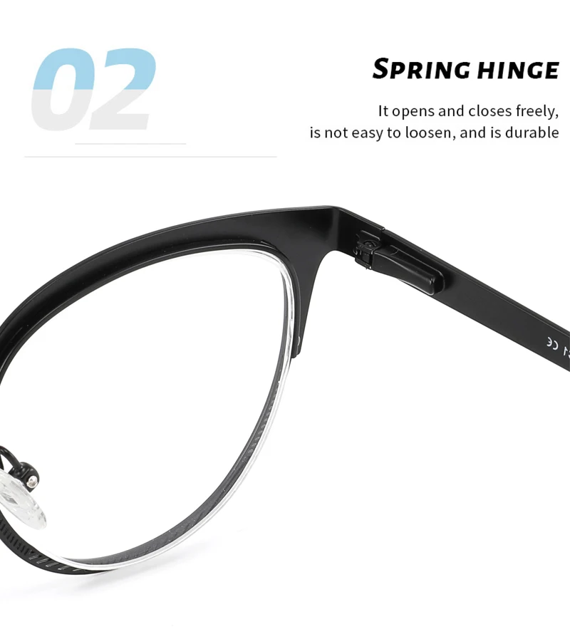 Оправа для оптических очков из нержавеющей стали мужчин и женщин очки высокого