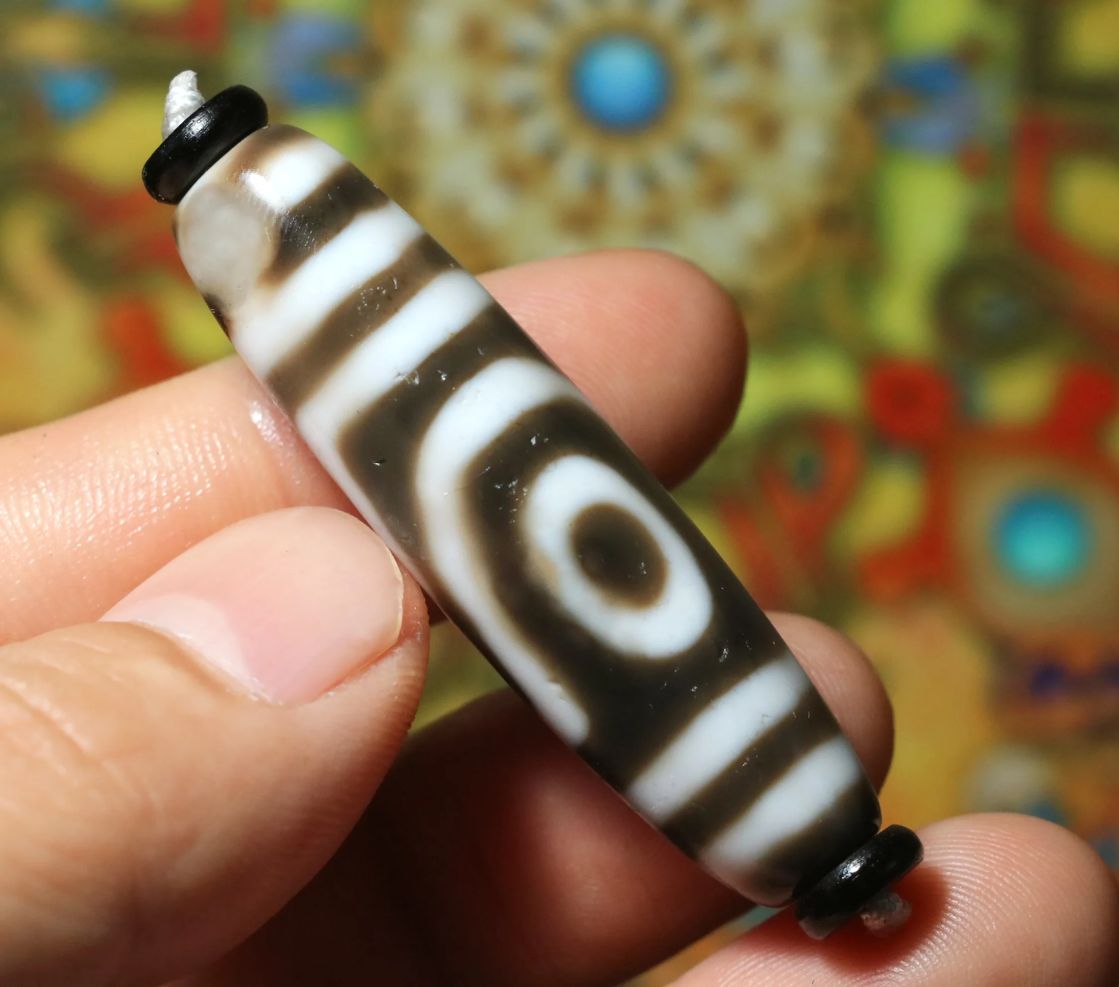 4A ультра энергия Тибетский старый жирный Агат Ruyi 2 Eyed Pure Love Symbol Totem Женская