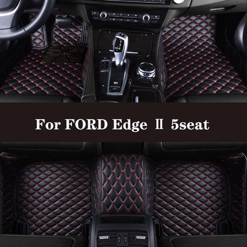

HLFNTF Full surround custom car floor mat For FORD Edge Ⅱ 5seat 2015-2018 car parts car accessories Automotive interior