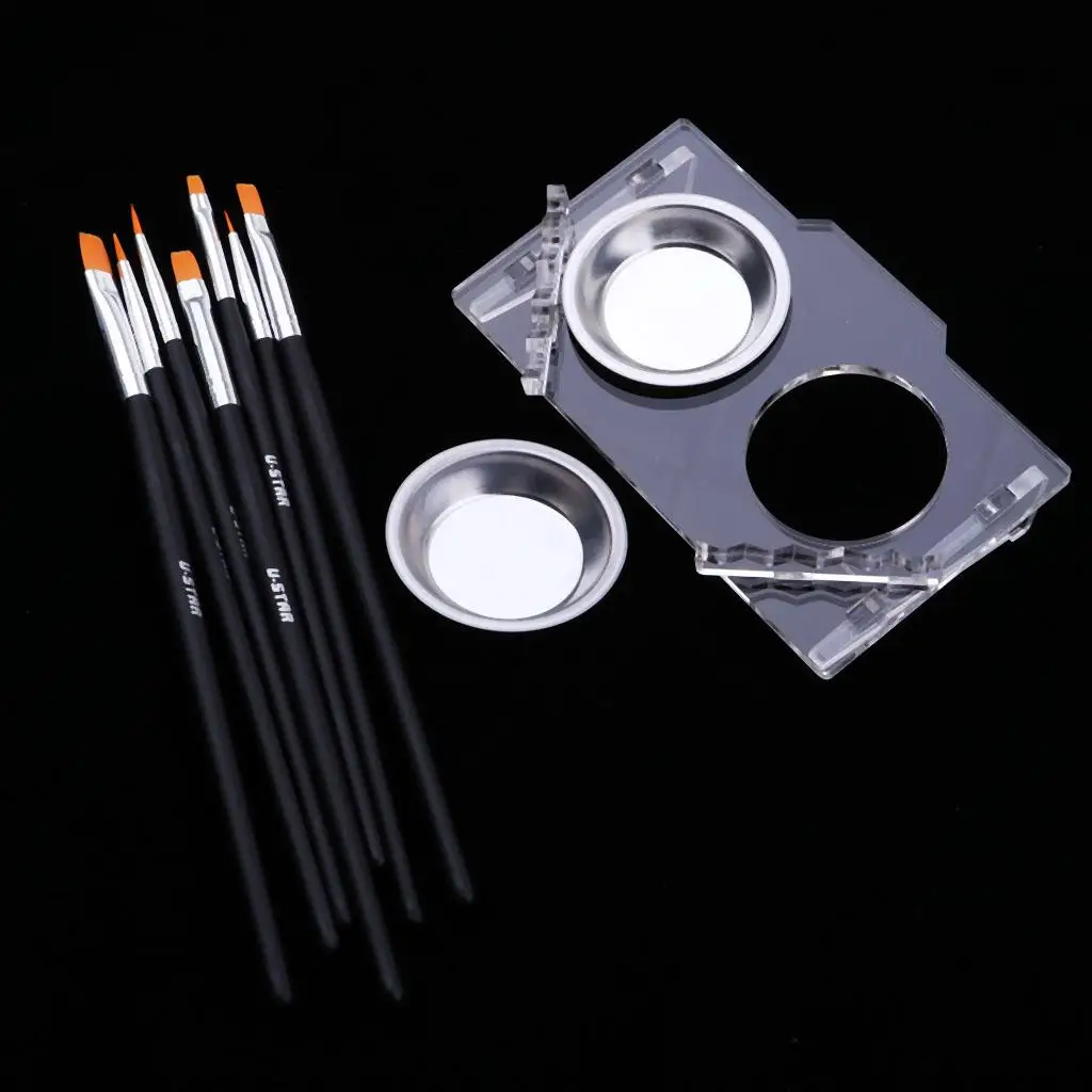 

7 шт., деталь с пигментным лотком для моделирования или рисования фигур