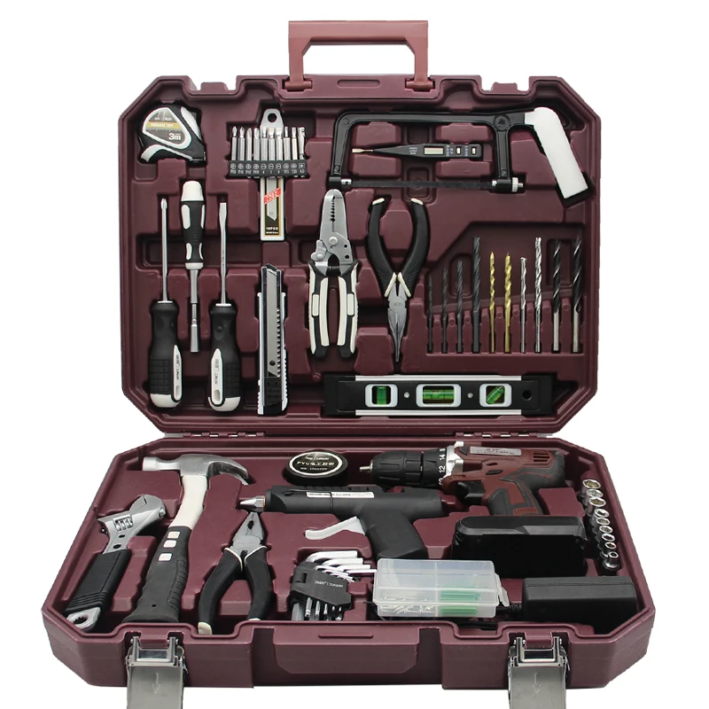 

Carrying ElectricDrill Tool Case Professional Multifunction Electrician Tool Box Set Storage Box Boite A Outils Tools Packaging