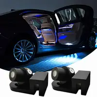 2pcs Car Angel Wings LED Welcome Led Carpet Light White Red Blue Green Crystal Blue Door Light Wings Of Dream Car Fit All Cars