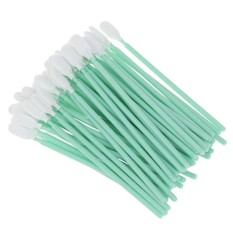 

100PCS Anti-static Cleanroom Polyester Swabs For Epson DX4 DX5 DX7 TX800 XP600 Print Head Clean Swab Stick Dust-free Swabs