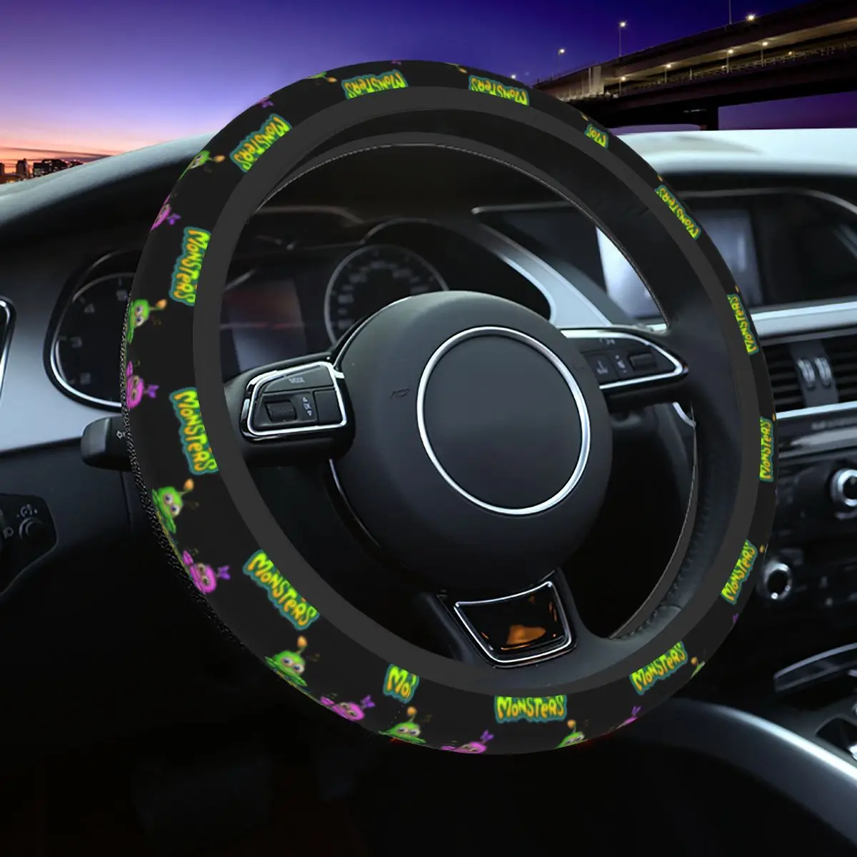 

Мой Поющий Монстр Рождественская планета 37-38 Универсальный мультяшный эластичный аксессуар для интерьера автомобиля