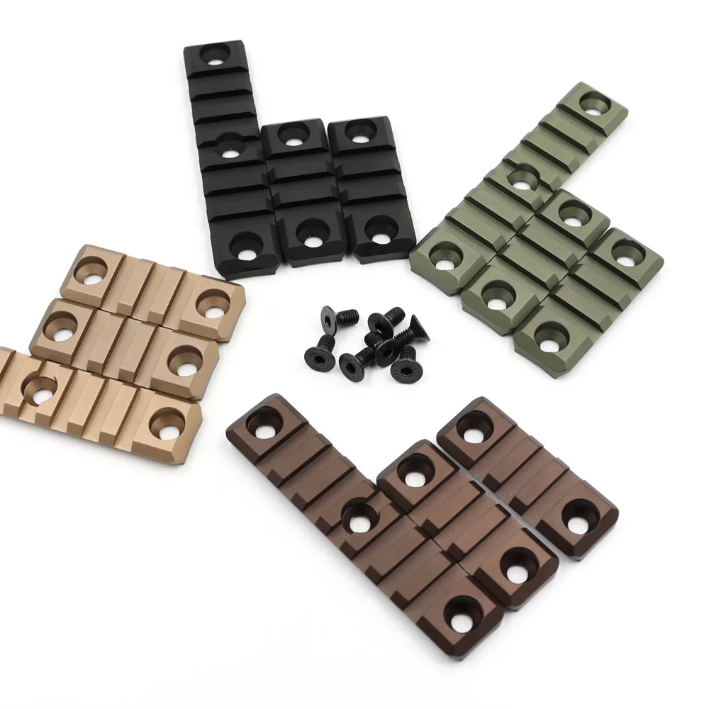 

Tactical 3 Piece Set Gel Blaster 3/7 Slot for SMR 416 Rail Aluminum Picatinny Rail Mount Section Paintball Accessory