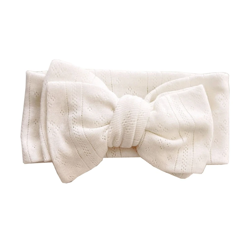 

Baby Girls Bows Headband Elastic Hair Band Double Layer Bows Knit Headwear Comfortable Hair Accessories Baby Shower Gift