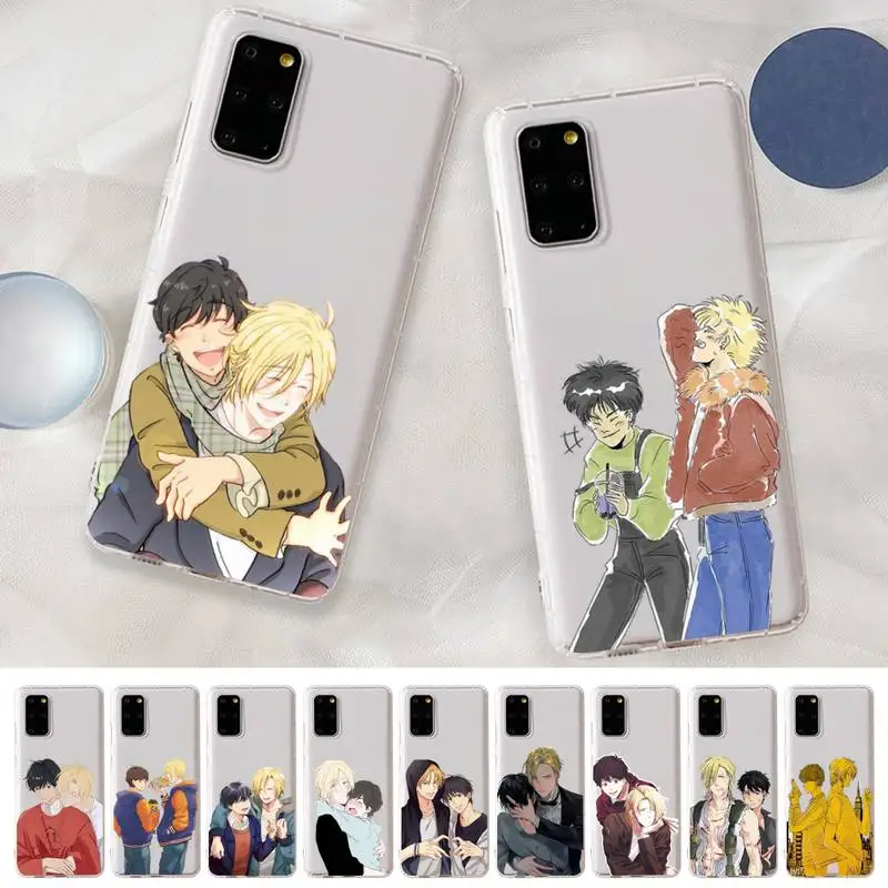 

RuiCaiCa Banana Fish Phone Case for Samsung S20 S10 lite S21 plus for Redmi Note8 9pro for Huawei P20 Clear Case