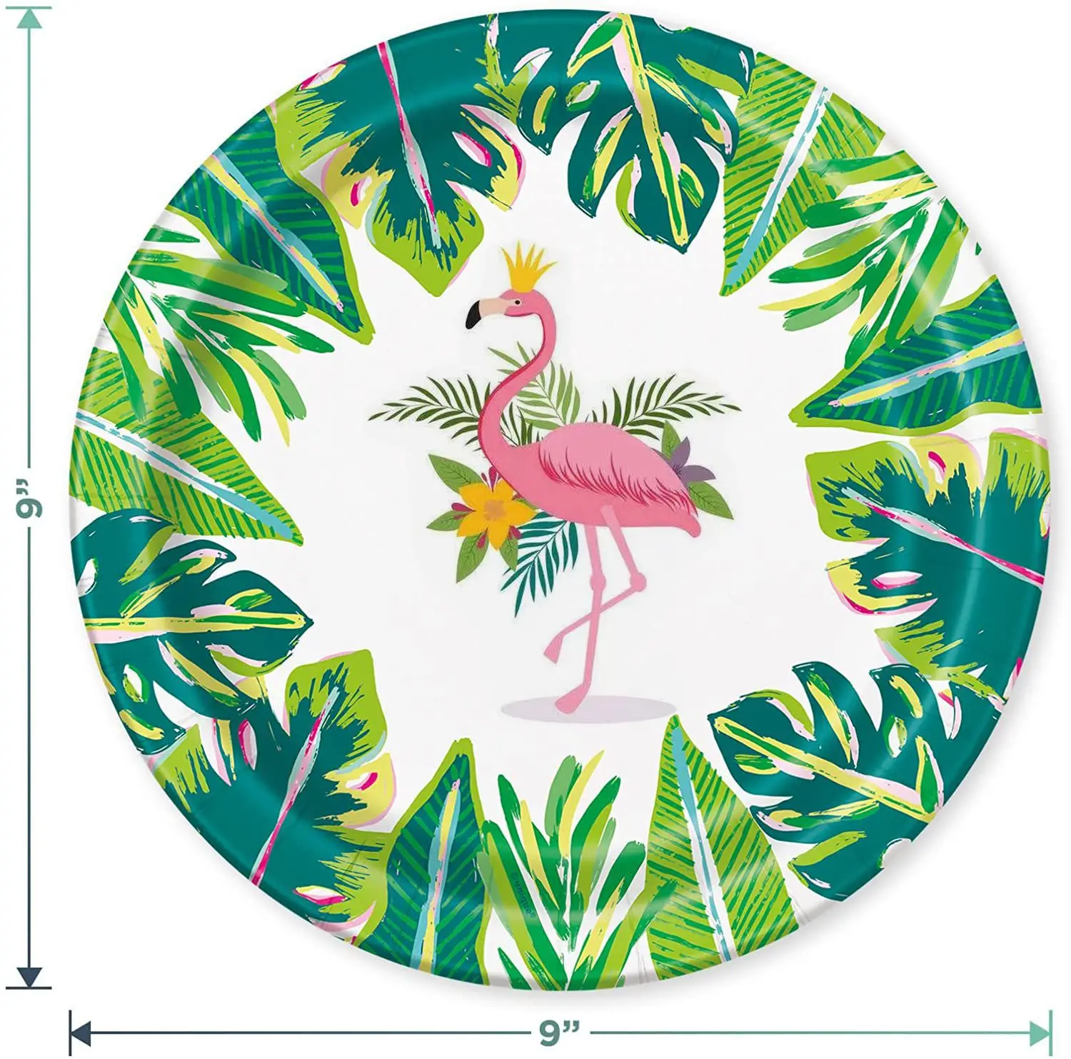 Одноразовая посуда для вечевечерние НКИ в гавайском стиле с фламинго бумажные