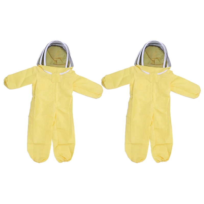 

2X Professional Child Beekeeping Protective Suit Bee Beekeepers Bee Suit Equipment Farm Visitor Protect Suit M