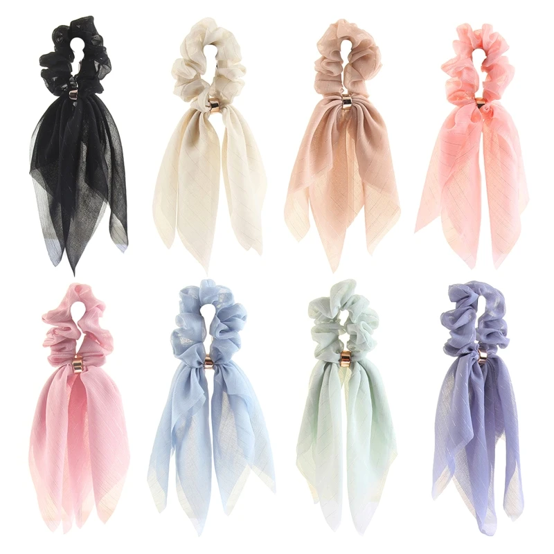 

Резинки для волос для длинных искусственных волос, однотонные женские резинки для волос, повседневная одежда, аксессуары для волос для девочек, держатель для волос