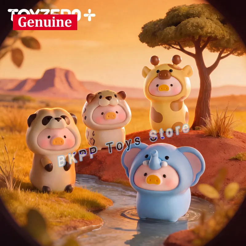 Фото Оригинальная фигурка Toyzero Lulu Pig Mini Blind Box, арктическое животное с флокированным покрытием, настольное украшение, милый коллекционный подарок для женщин. №3