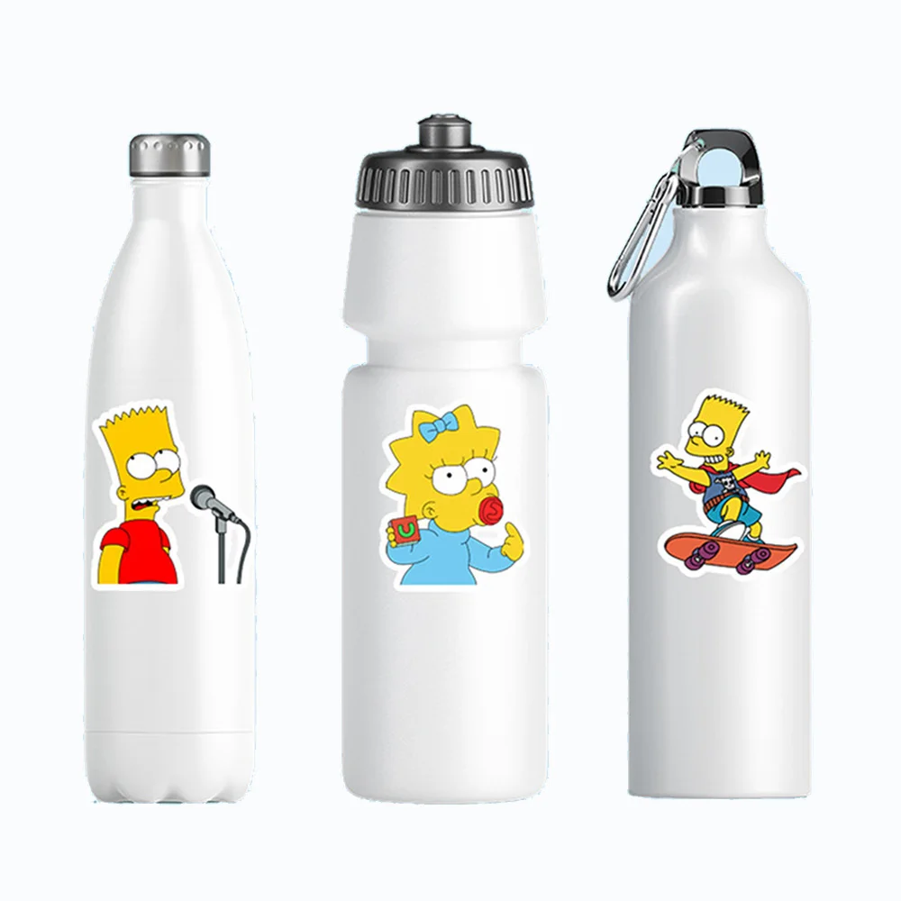 10/30/50pcs Cartoon Simpson Stickers for Kids Anime Decals DIY Skateboard Motorcycle Guitar Laptop Classic Cute Toy Sticker Gift - купить по