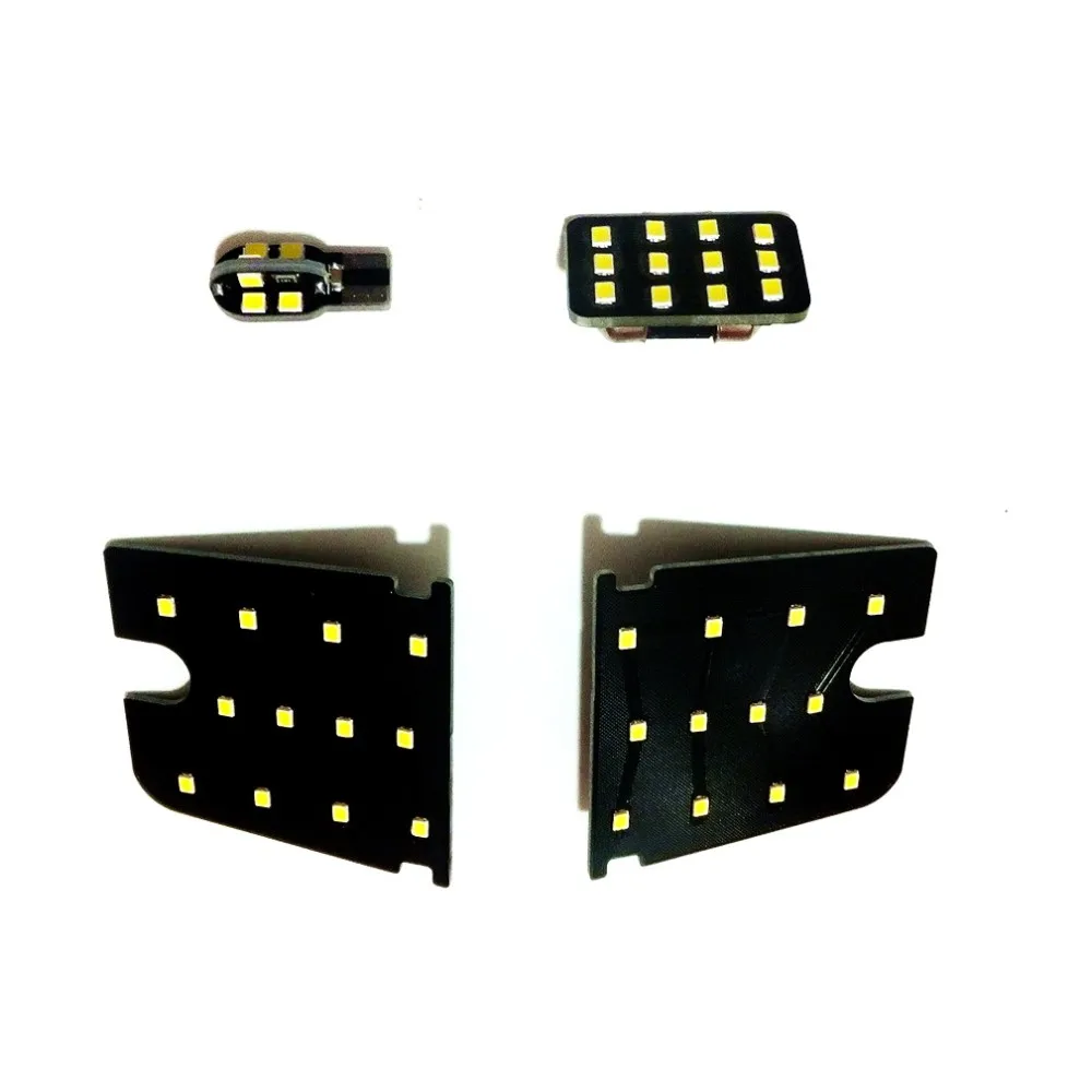 

July King, совместимый с Mitsubishi ASX Outlander Sport и т. д., 4 шт., 6000K светодиодные автомобильные купольные фонари для чтения карт