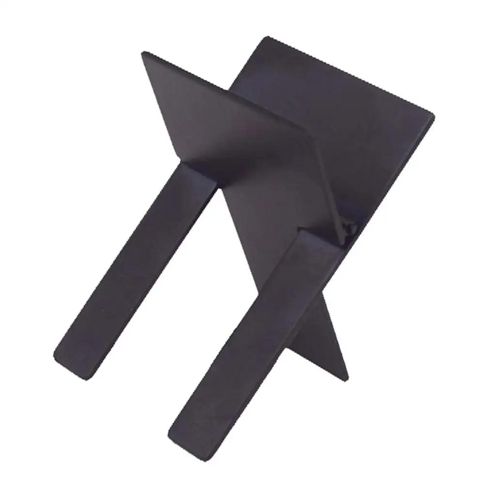 

Classic Black Stainless Steel Cigar Stand Holder Folded Cigar Rest