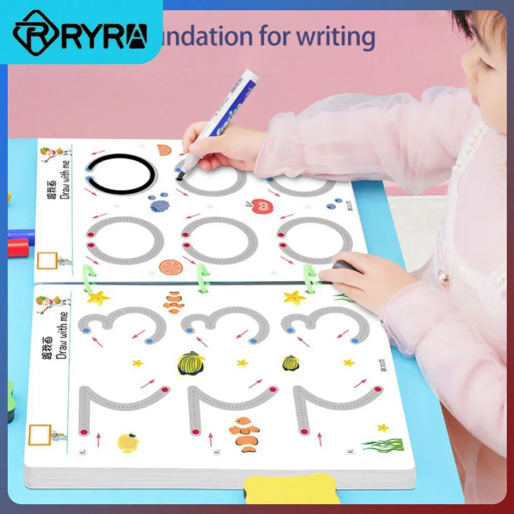 

Magical Tracing Workbook Reusable Calligraphy Copybook Practice Drawing Book Toddler Learning Activities For Kids Children Toy