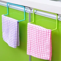 cabinet door back type single rod towel rack plastic non marking rag hanger towel rod multi purpose debris hook