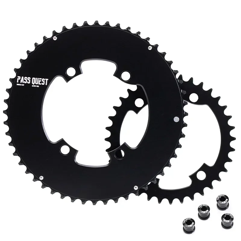 Звездочка PASS QUEST 110BCD для шоссейного велосипеда Shimano dura ace 9100 с двойной короной 53x39 50