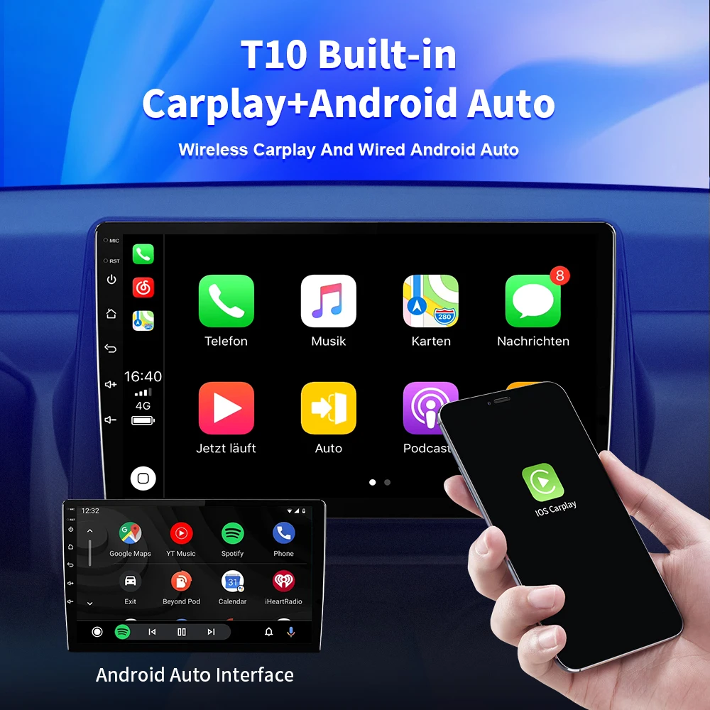 128g android 10 car radio for hyundai i30 2006 2011 multimedia dvd player autoradio touch screen 1 din 2din carplay accessories free global shipping