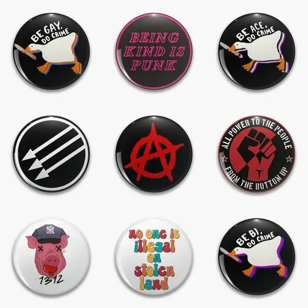 

Мягкая металлическая брошь в виде гуся в стиле панк к и Эйс