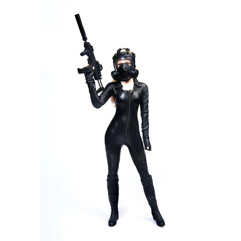 

TYM137 1/6 Tight Sexy One Piece Locomotive Female Leather Soldier Clothes Model Fits 12 Inch Action Figure Body