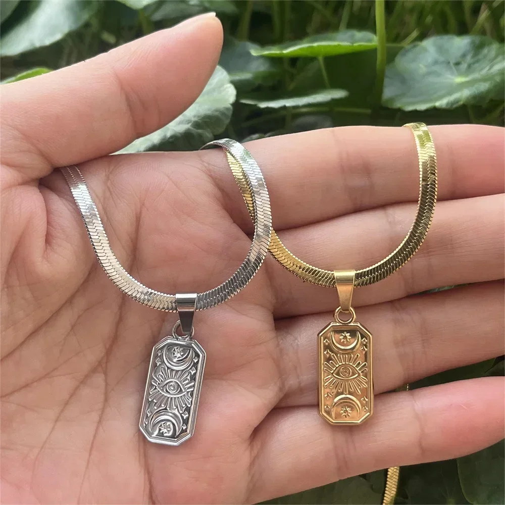 Цепочка с квадратным кулоном сглаза для женщин и мужчин мусульманский чокер из