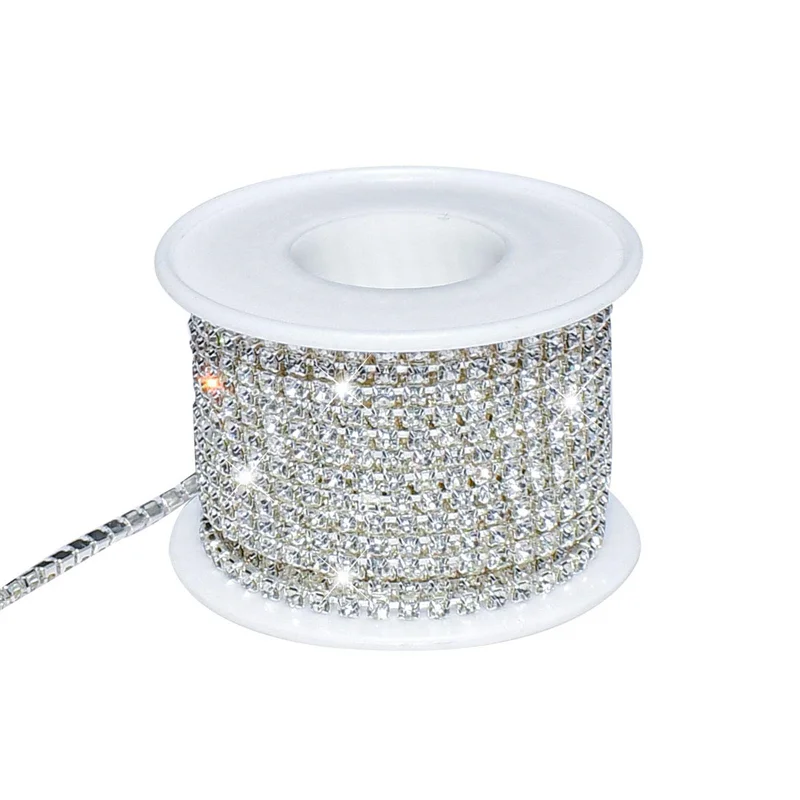 

1-10Yard Rhinestone SS6 SS8 Crystal Tassel Diy Clothes Earring Accessories Beads Diamond Garment Accessories Rhinestone Chain