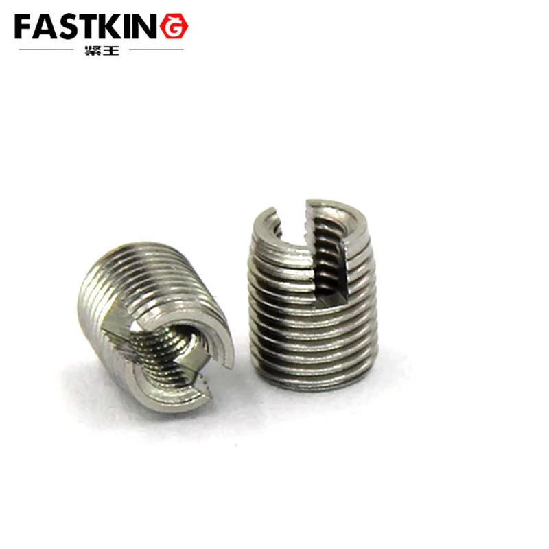 20Pcs/Bag M3-M5 SS303 slotted self tapping wire thread insert