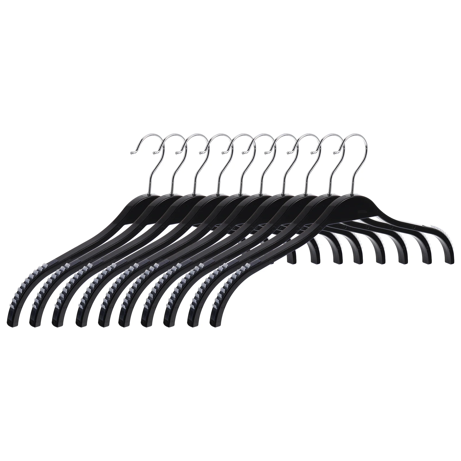 

1 Set 10 Pcs Clothing Hangers Coat Hangers Plastic Traceless Clothes Hangers