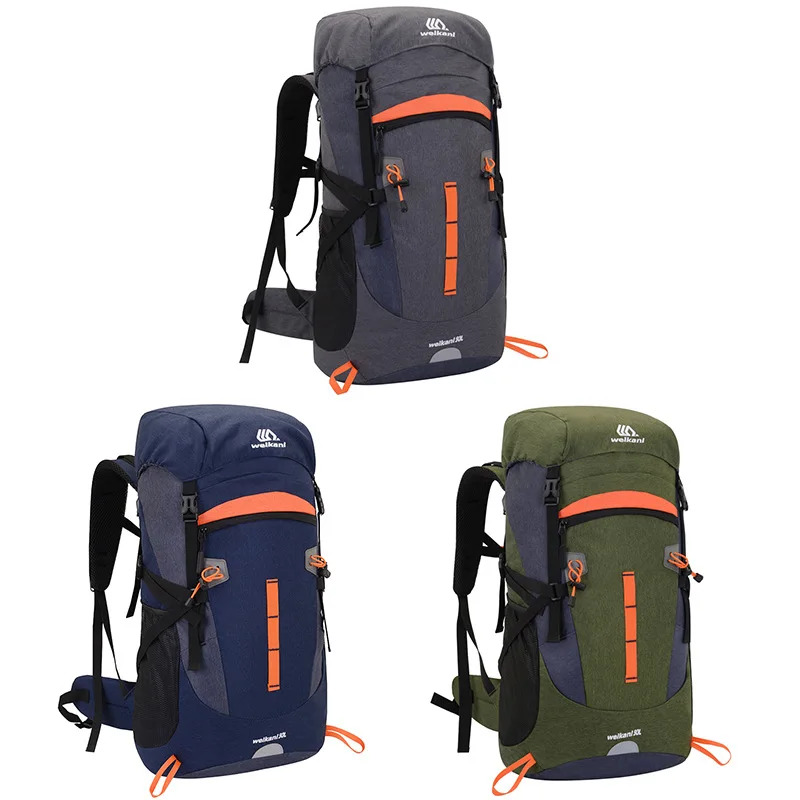 

Альпинистская сумка для мужчин 50 л водонепроницаемый и дышащий уличный рюкзак для ночного отражения туризма кемпинга уличная дорожная сумка