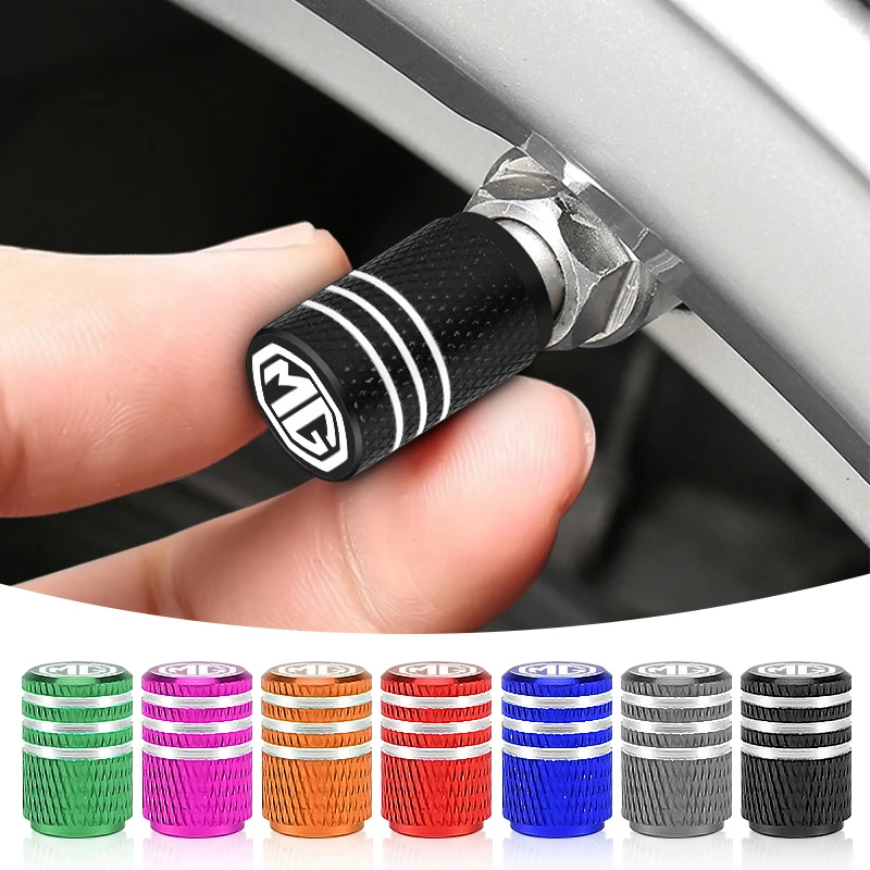 

4Pcs Aluminum Car Wheel Stem Tire Air Valve Caps for MG MORRIS GARAGE MG 3 5 6 7 TF GT ZR Morris 3 6 SUV GS 5 Gundam 350 Parts