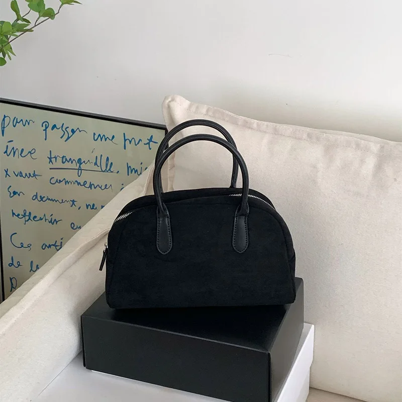 Новинка 2024 коричневая сумочка из искусственной замши в стиле ретро нубука