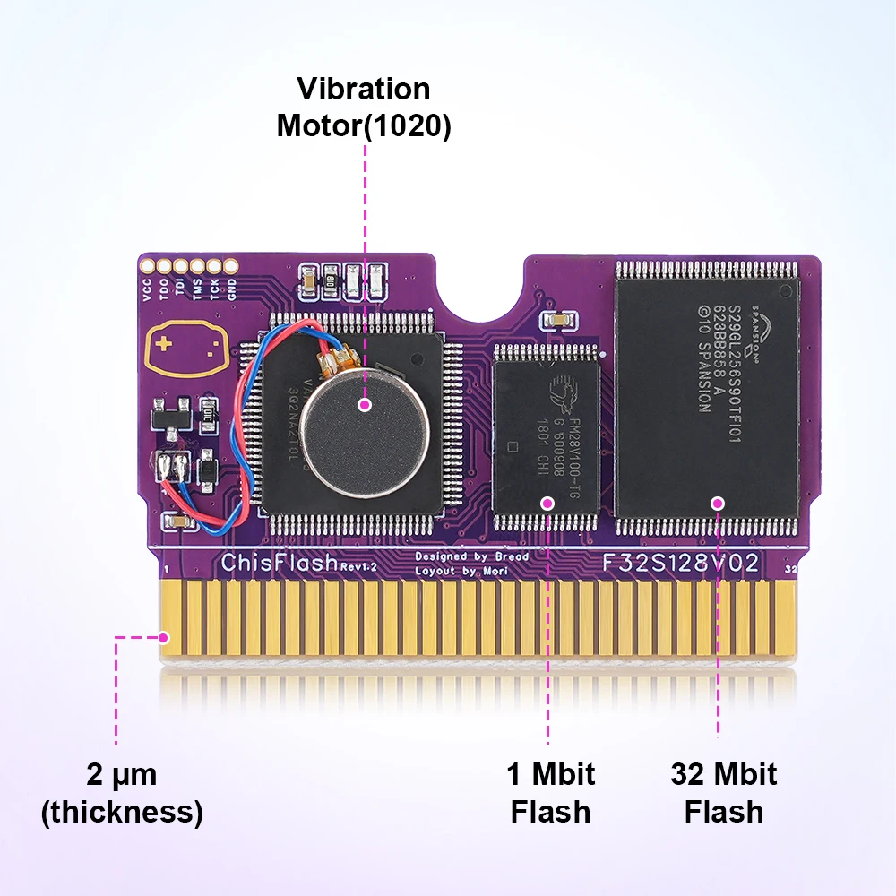 Фото Chiscart ChisFlash V1.2 Rumble — перезаписываемая флеш-карта для GBA, совместимая с GBA, GBA SP, GB Micro, DS, DS Lite и GameBoy Player. №5