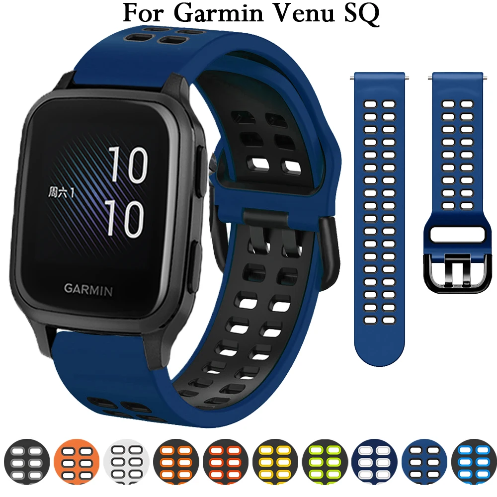 

Ремешок 20 мм для смарт-часов Garmin CAME SQ, ремешок Easyfit для Garmin Forerunner 158 55 245 645 vivoactive 3