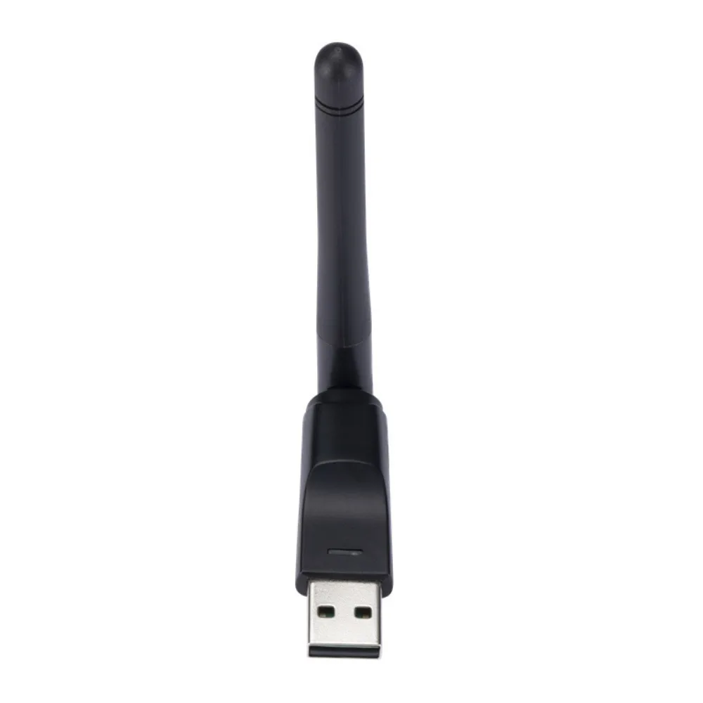 Фото Wi-Fi Dongle 150 Мбит/с MT7601 Сетевая карта USB 2,4 ГГц 150 Мбит/с USB Wi-Fi-адаптер Светодиодный дисплей Свободно вращающийся Wi-Fi-приемник №2