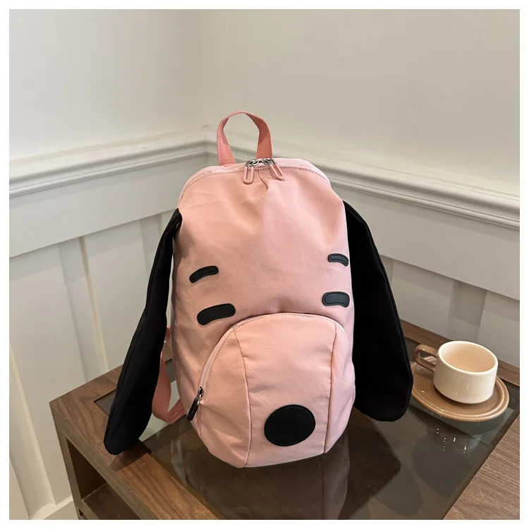 Фото Милый аниме Snoopy, креативный новый модный рюкзак из ткани Оксфорд, простой повседневный студенческий рюкзак большой емкости для путешествий №5