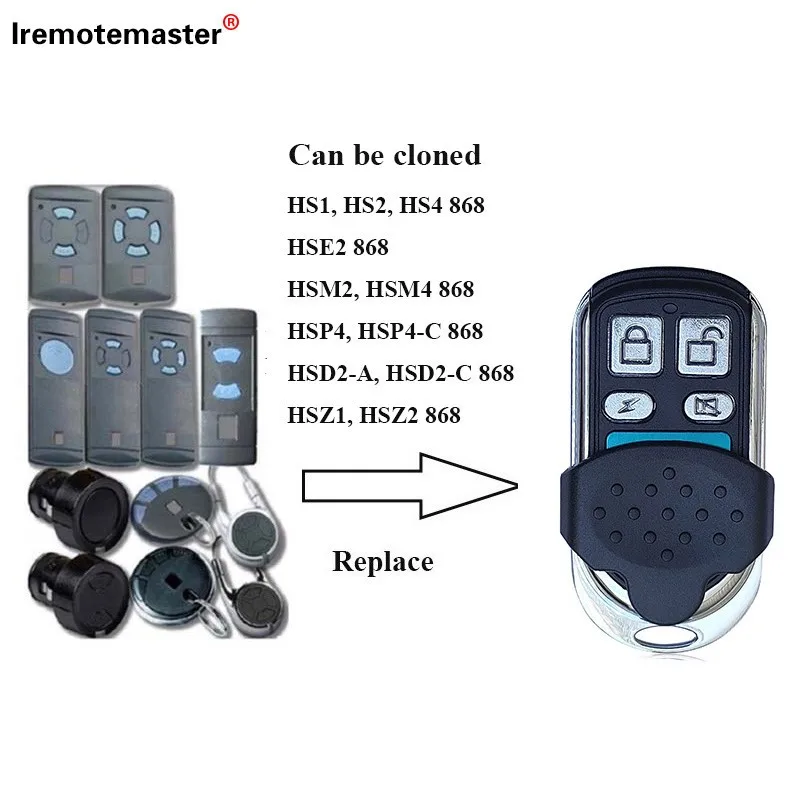 

New Hormann Marantec Berner 868mhz Garage Door Remote Control Duplicator HSE2 HSE4 HSM2 HSM4 868 Digital D382 D302 868 BHS121