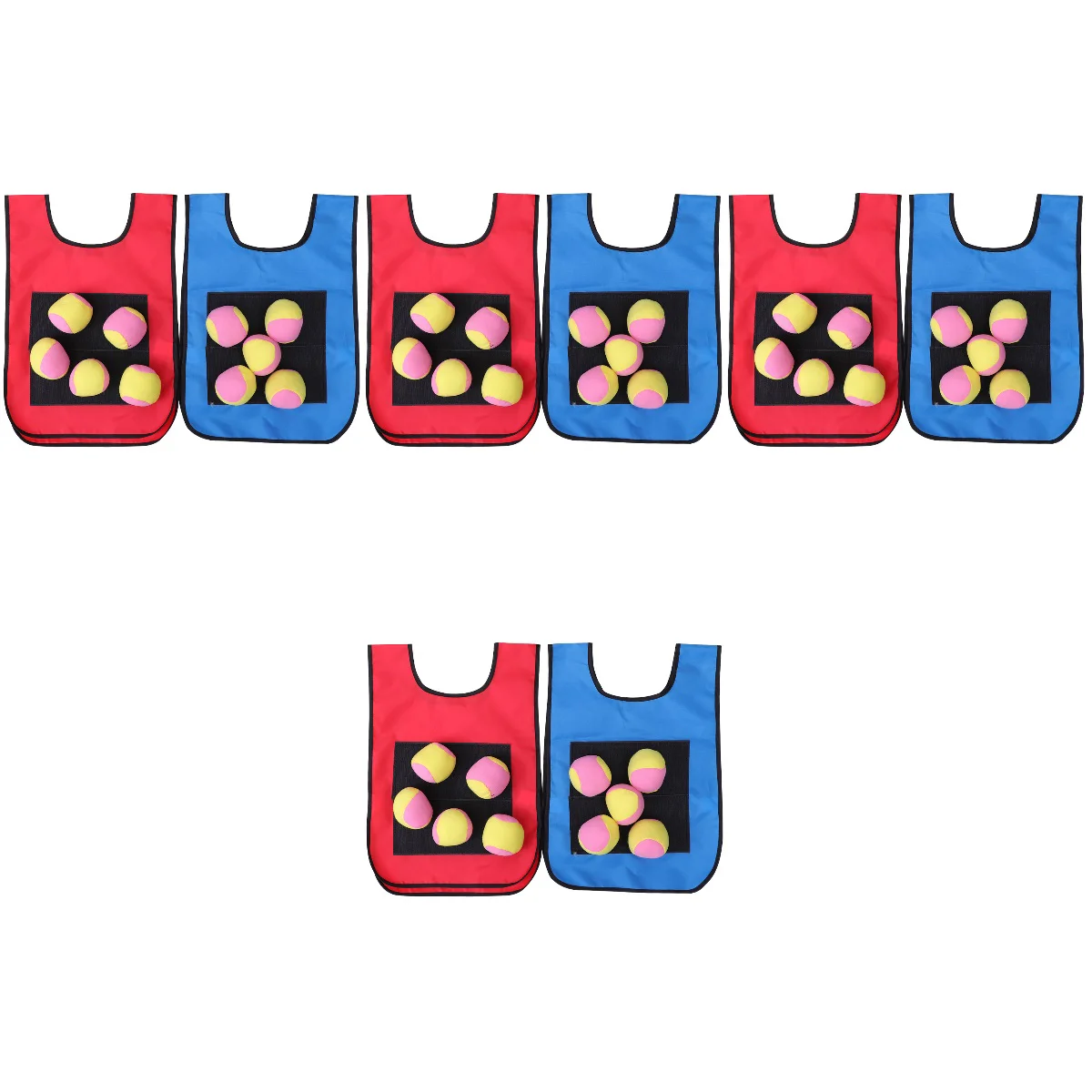 

8 Vest Dodgeball Game Set Game Kids Outdoor Game Toss and Catch Game Garden